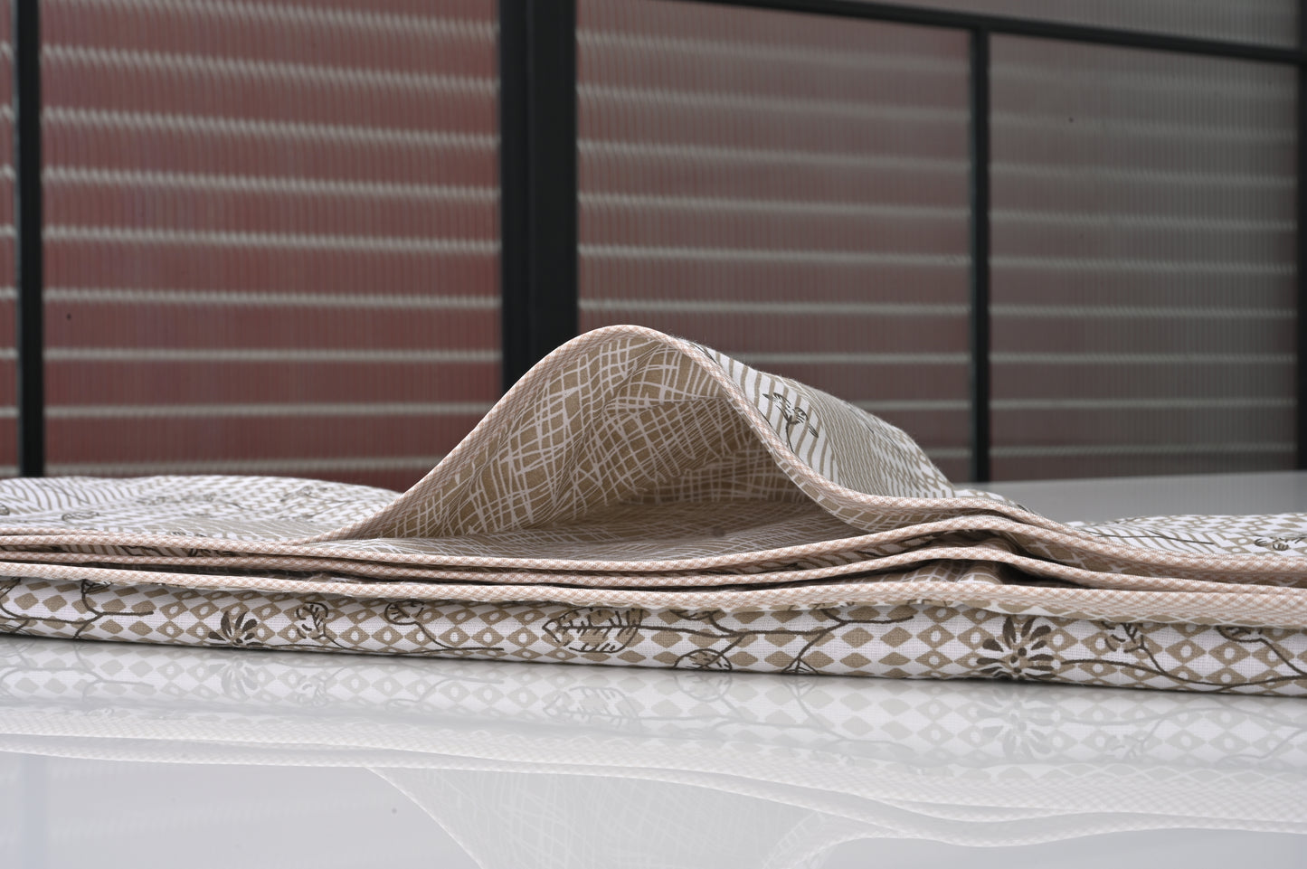 Single & Double Bed 100% Cotton Cambric AC Dohar with Floral Abstract Pattern