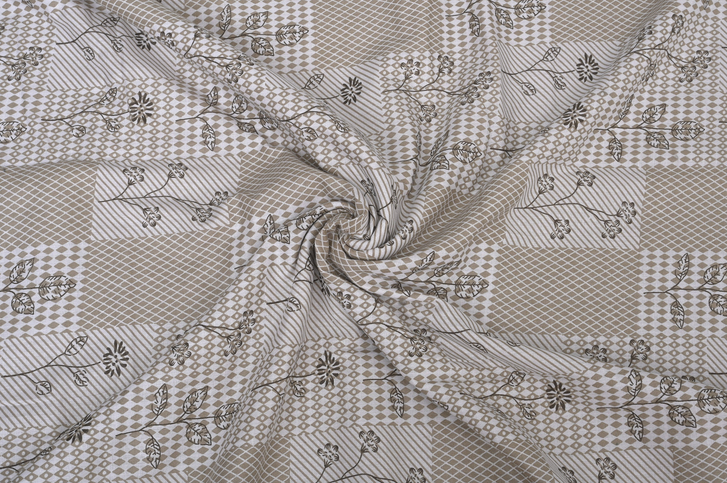 Single & Double Bed 100% Cotton Cambric AC Dohar with Floral Abstract Pattern