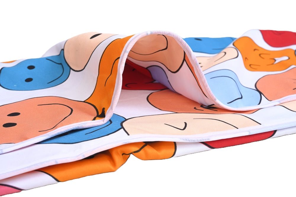 Smile Emoji-Soft Reversible Micro Dohar For Kids