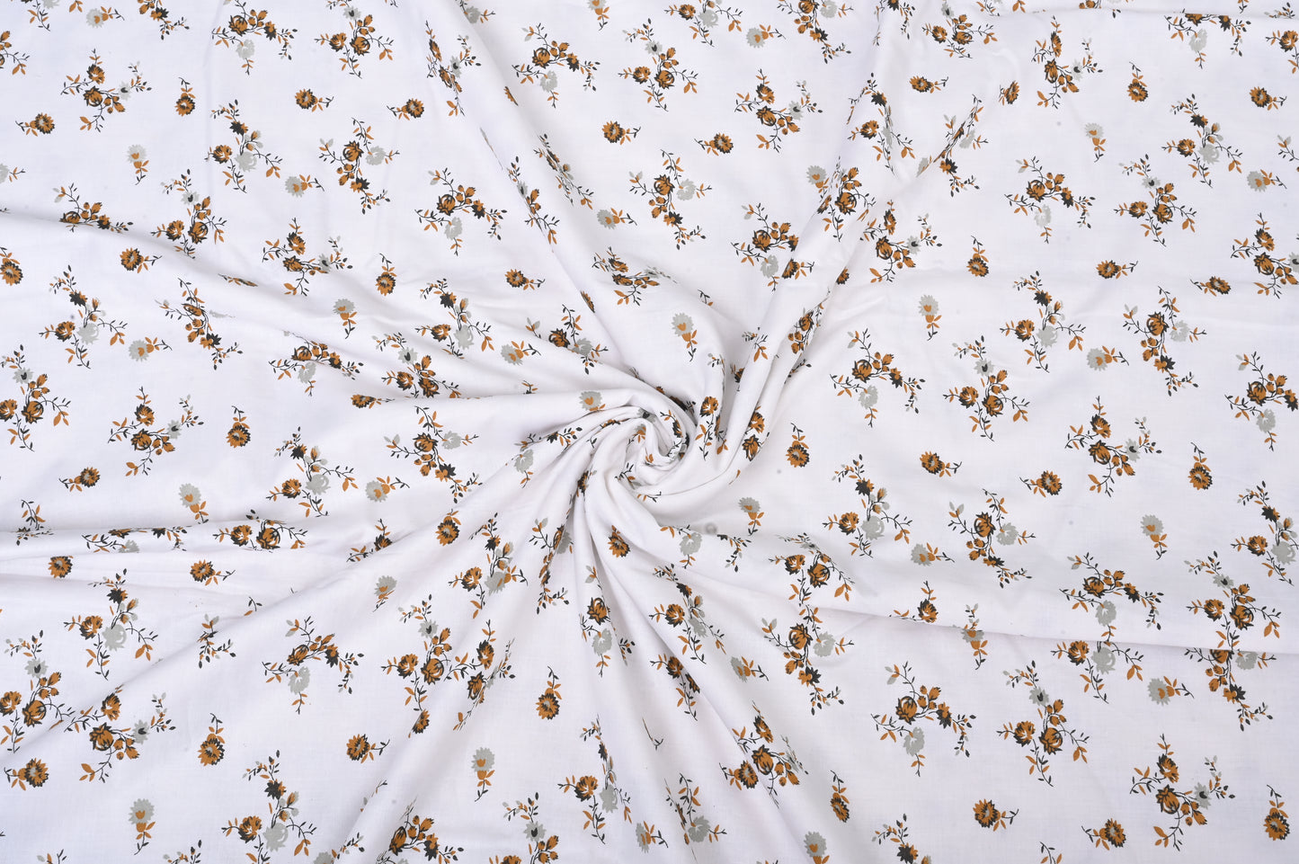 Single & Double Bed 100% 60s Cotton Cambric AC Dohar White Edition (Flower Motifs)