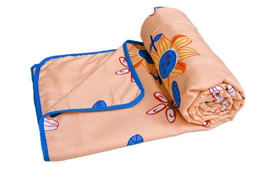 Flowers-Soft Reversible Micro Dohar For Kids