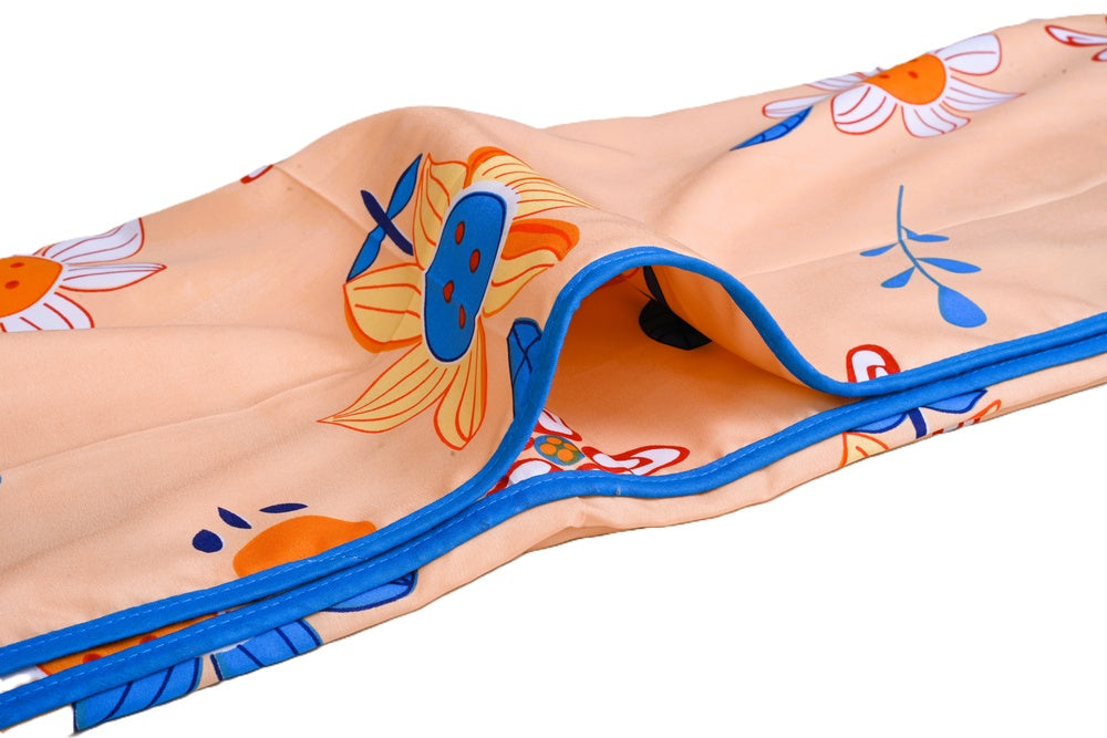 Flowers-Soft Reversible Micro Dohar For Kids