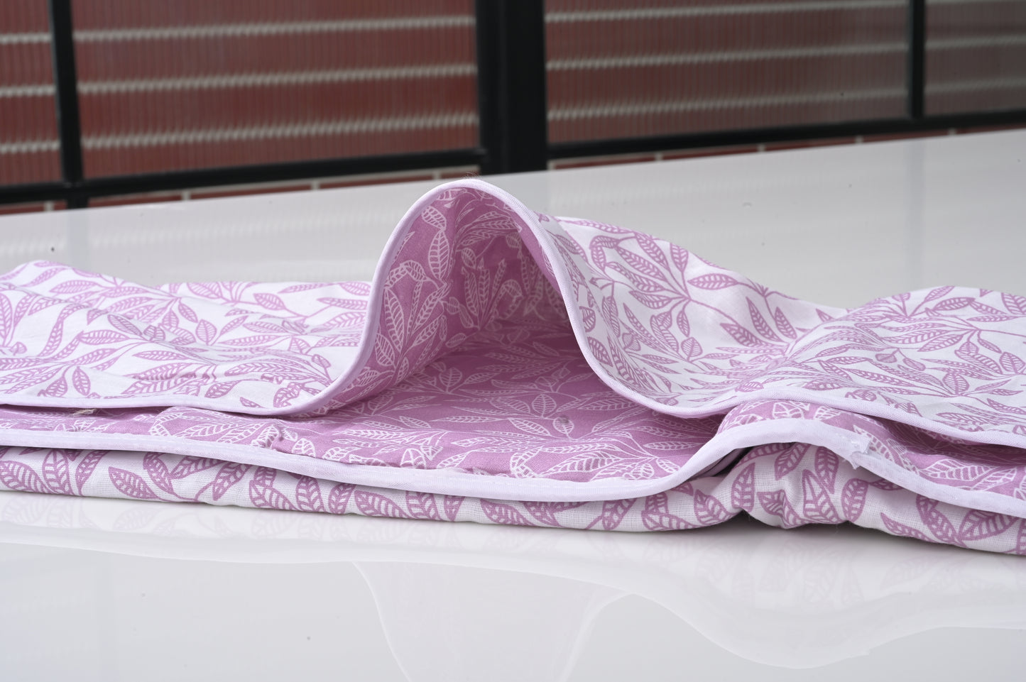 Single & Double Bed 100% Cotton Cambric AC Dohar with Small Leaves Pattern