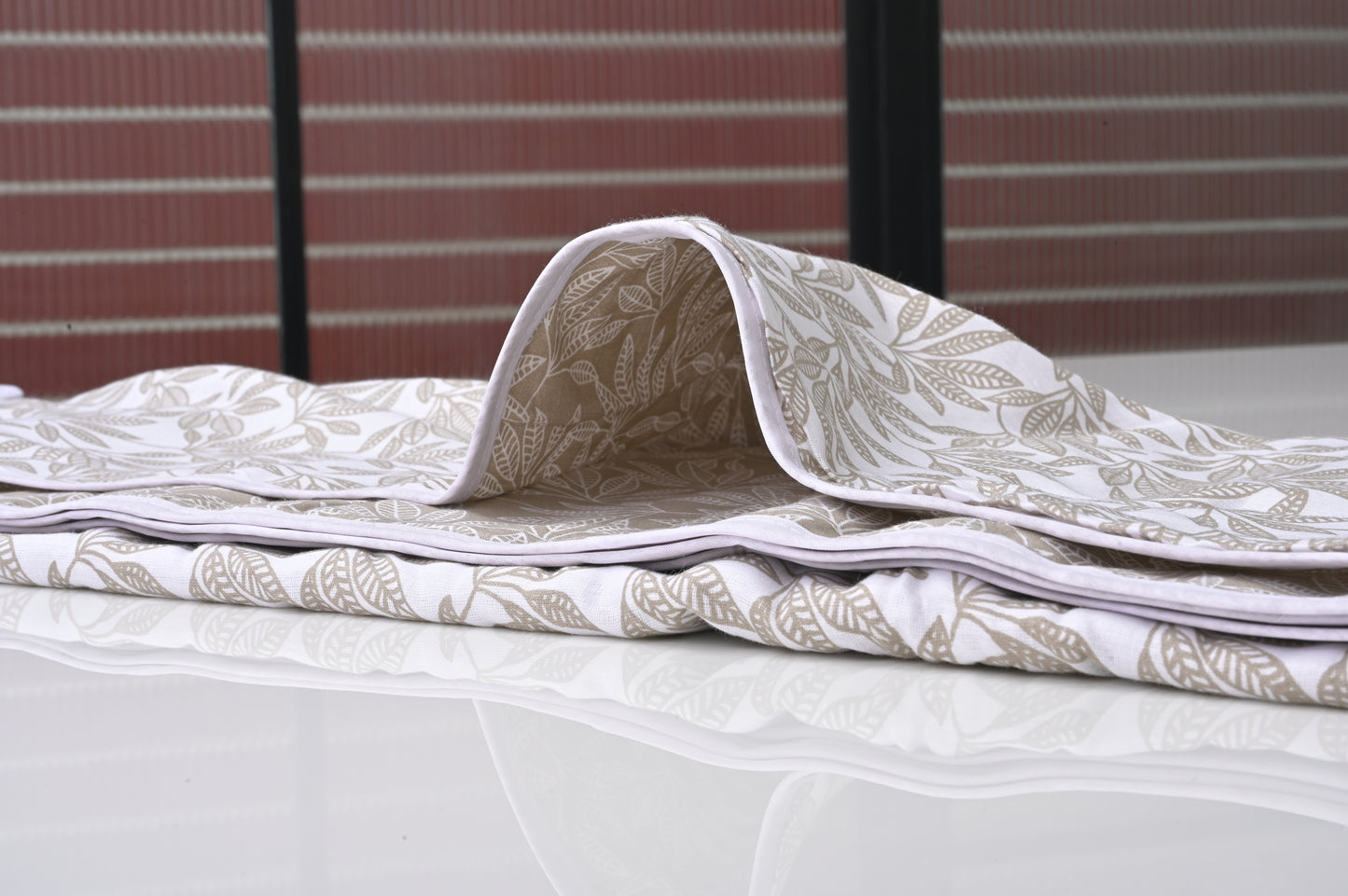 Single & Double Bed 100% Cotton Cambric AC Dohar with Small Leaves Pattern
