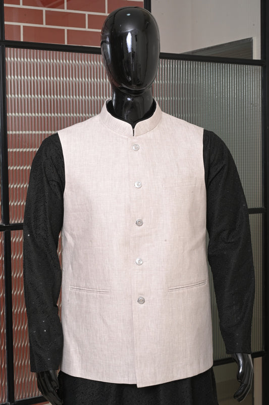 Modern Style Linen Koti-Cream