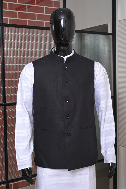 Modern Style Linen Koti-Black