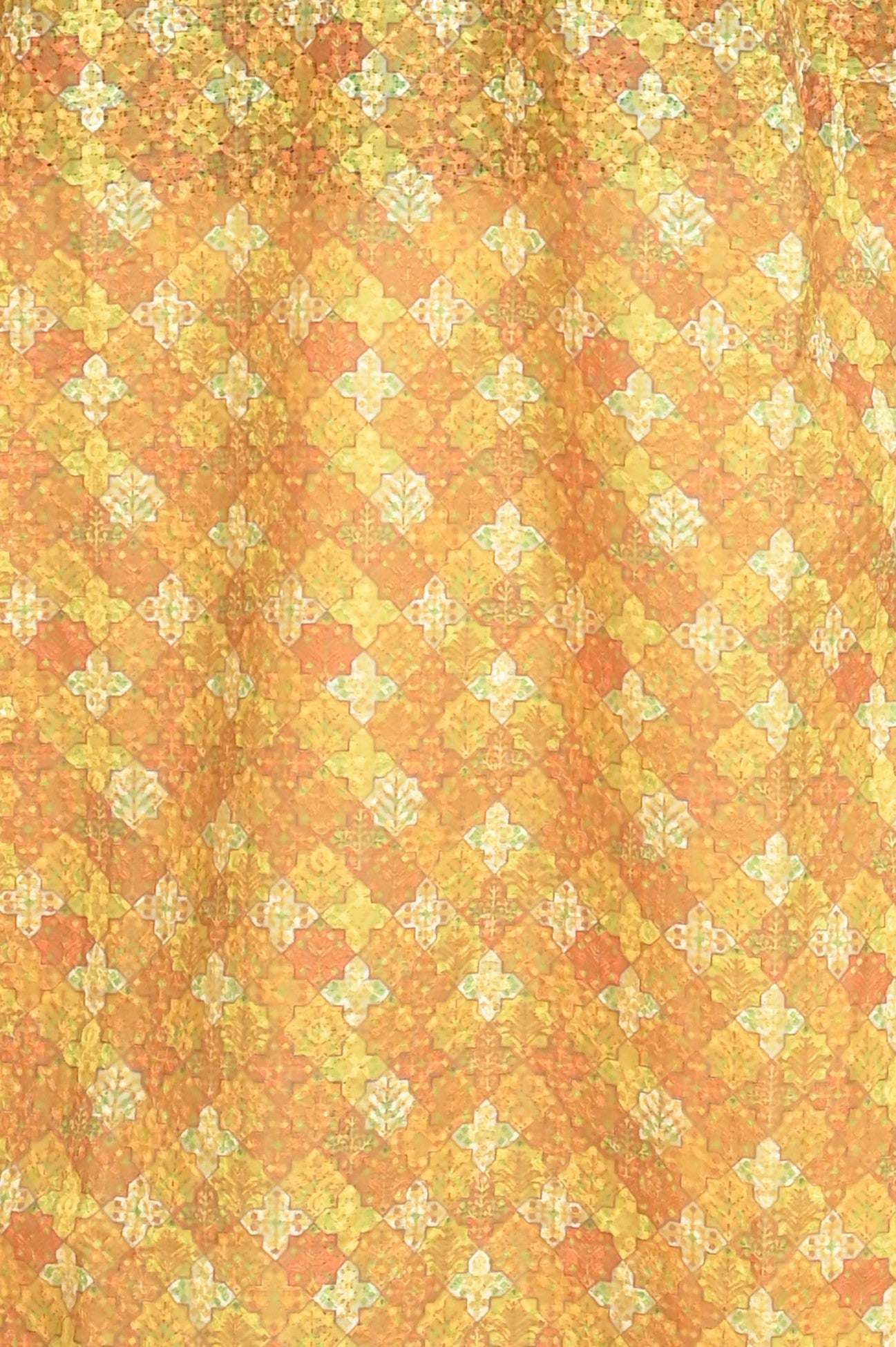 Rajwadi Embroidery Sequence Men's Kurta Yellow
