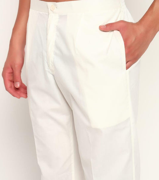 Men's White Pant Style Pajama