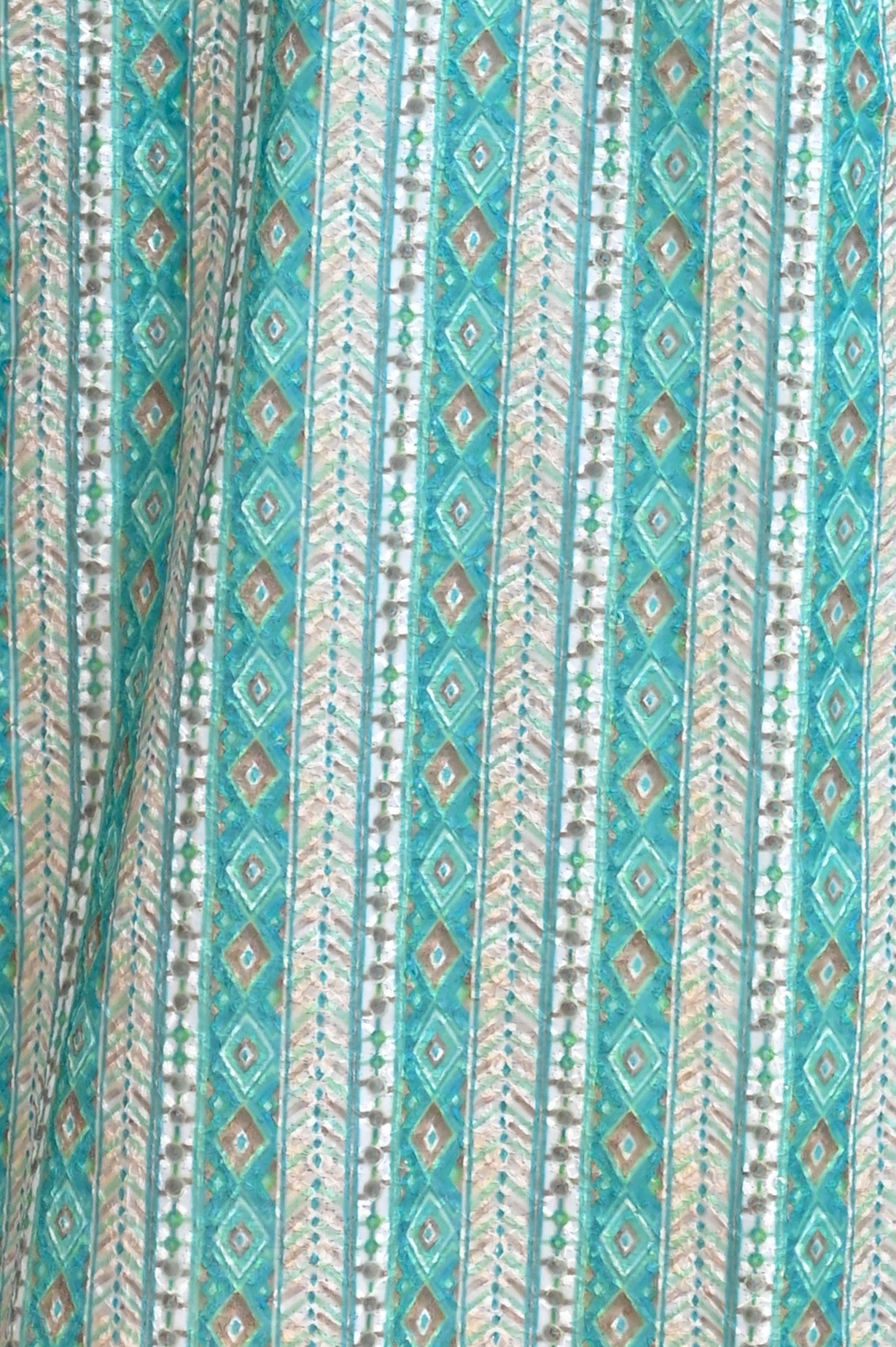 Rajwadi Embroidery Sequence Men's Kurta Striped Collection